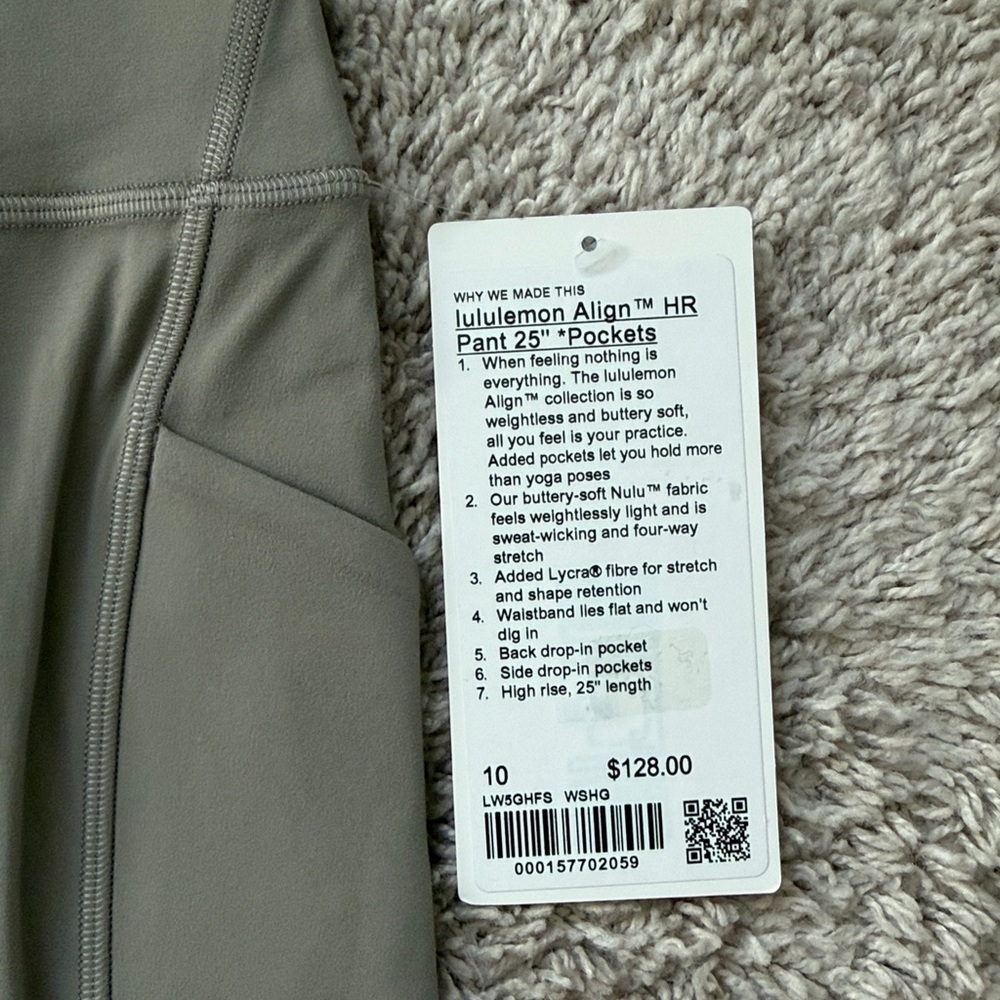 NEW Lululemon Align High-Rise Pant with Pockets 25" - Picture 5 of 11